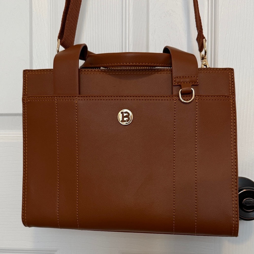 Elegant Brown Bostanten Crossbody Bag